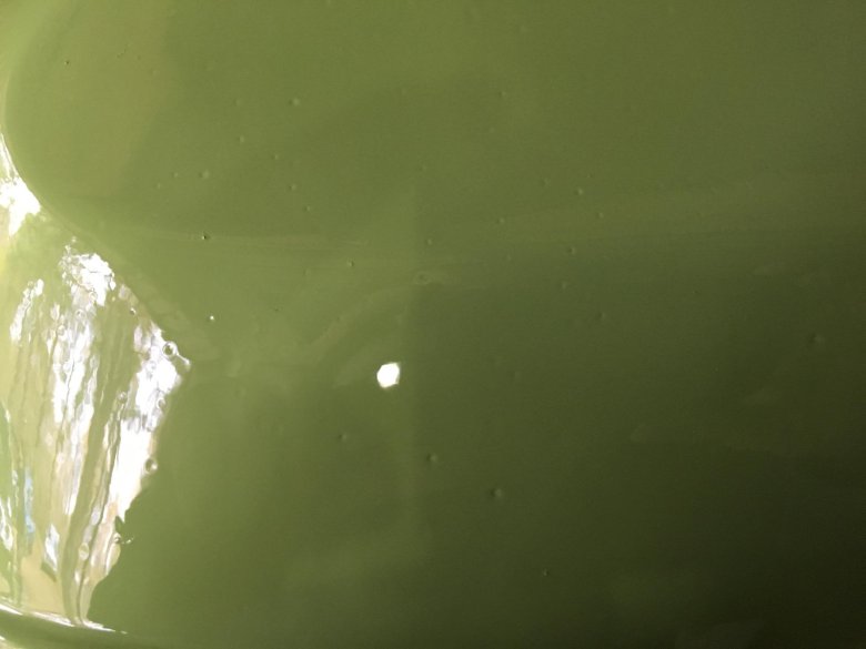 Кратер на краске авто