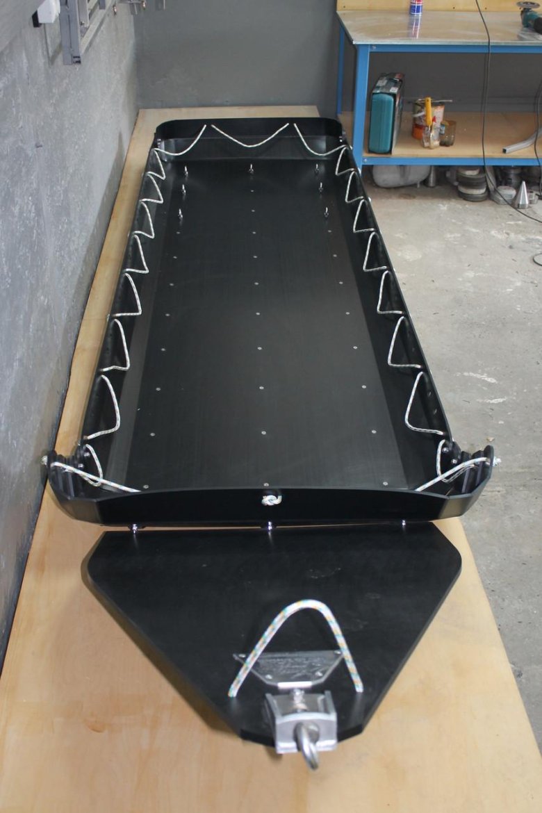 Сани волокуши из пнд для снегохода