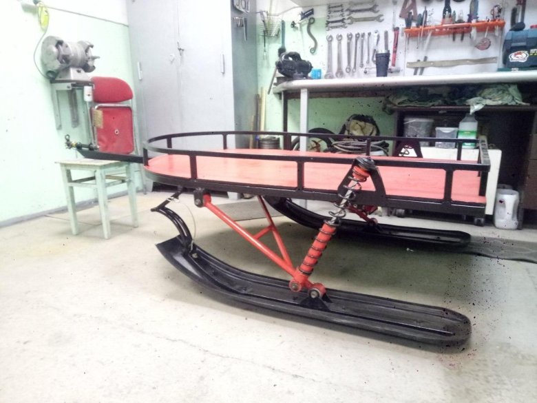 Самодельные сани для мотобуксировщика