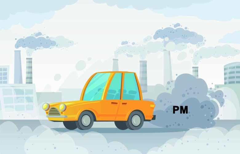 Загрязнение воздуха машинами рисунок