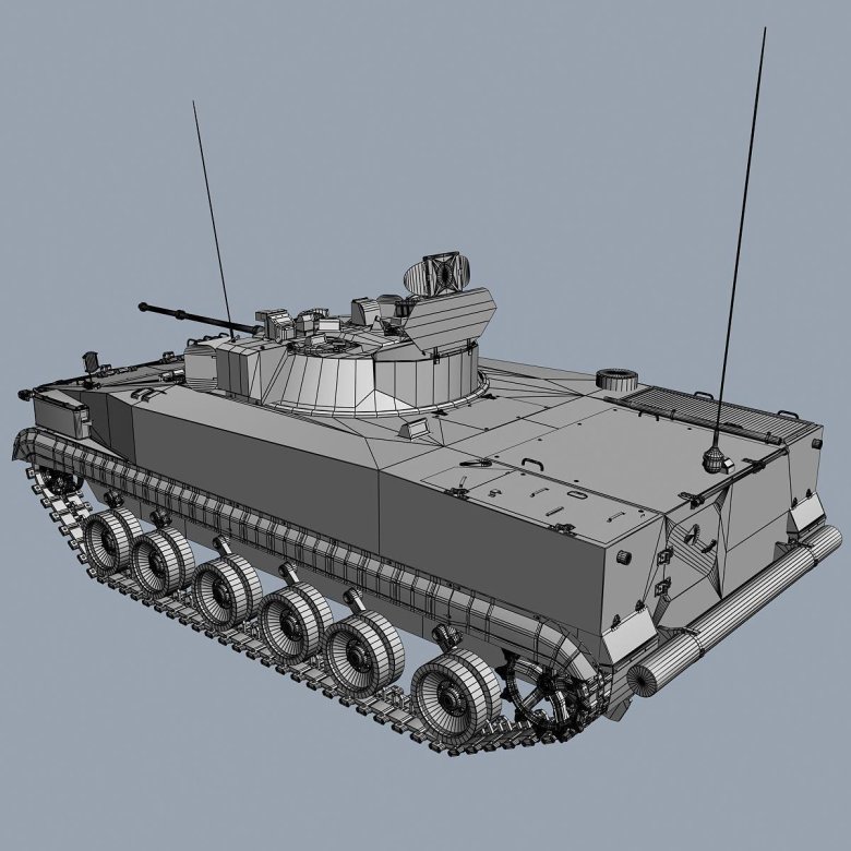 Модель бмп-1 3ds max