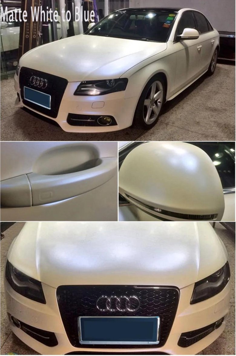 Белая матовая пленка для авто