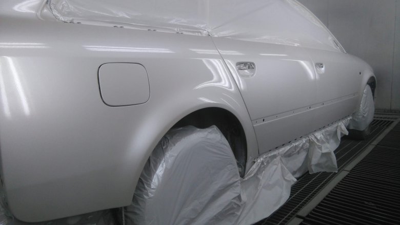 Белый металлик краска для авто