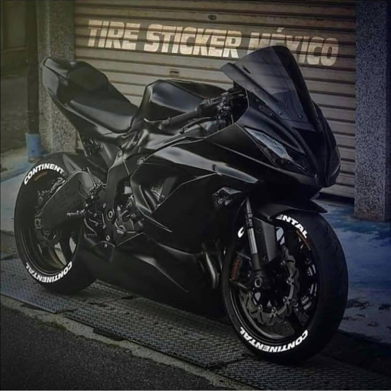 Спортбайк кавасаки черный