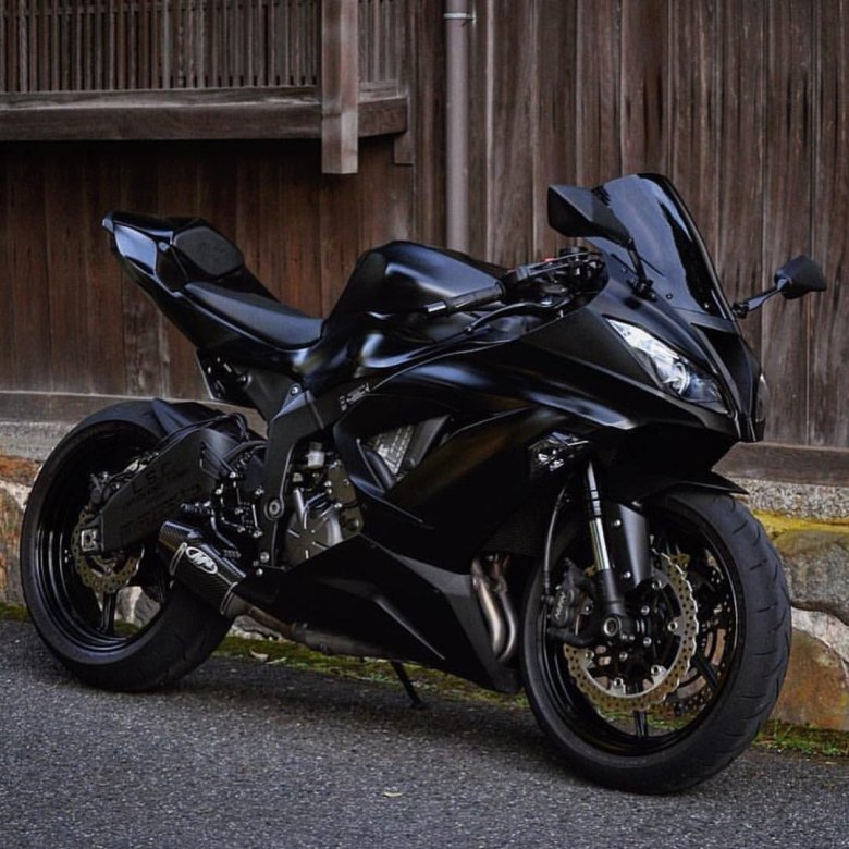 Мотоцикл кавасаки черный