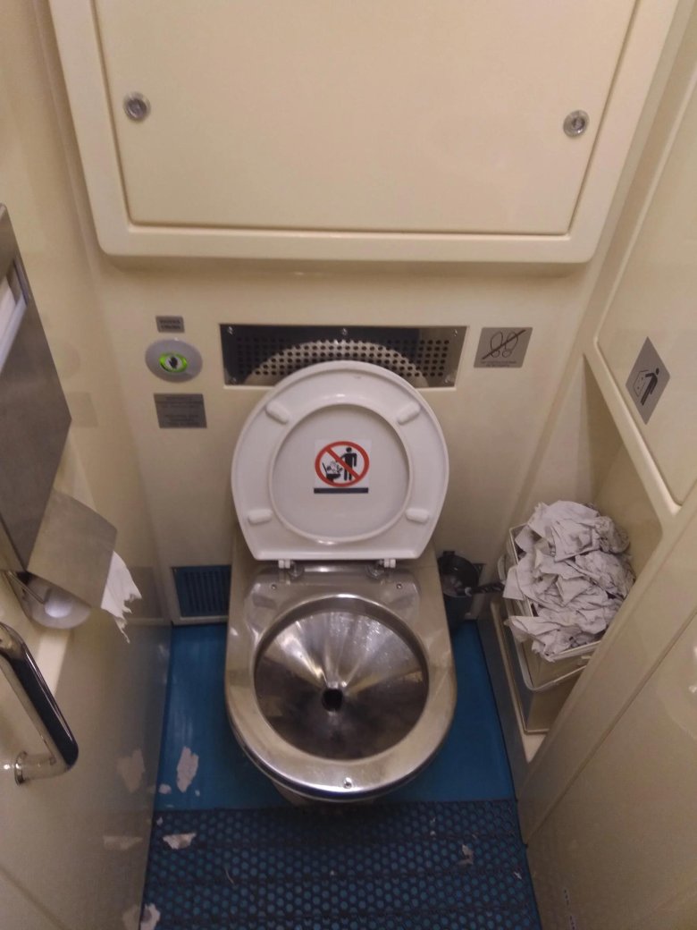 Туалет поезда