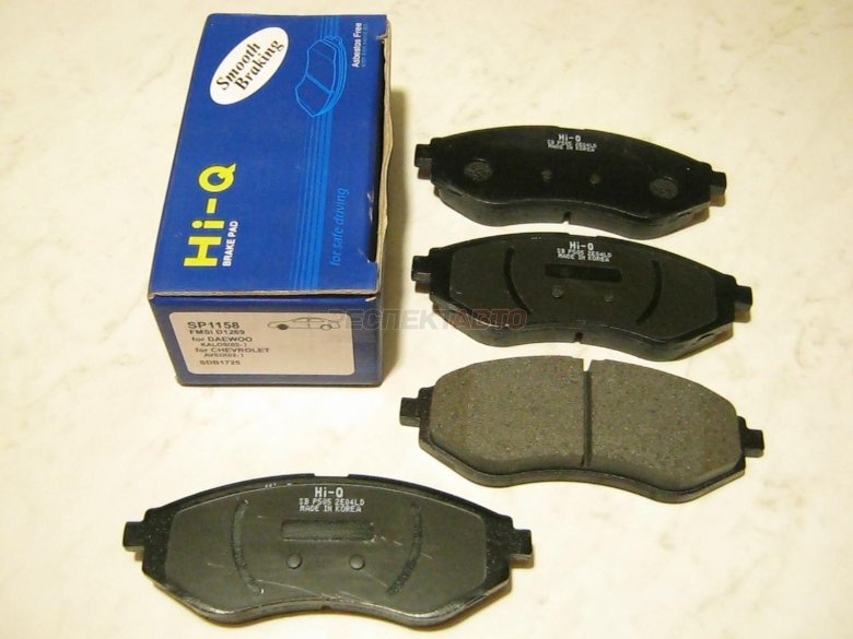 Тормозные колодки шевроле авео 250