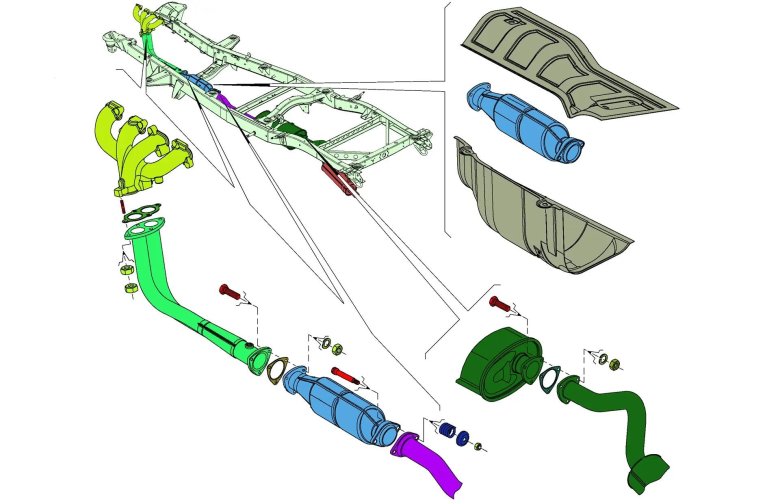 Кронштейн крепления нейтрализатора уаз патриот