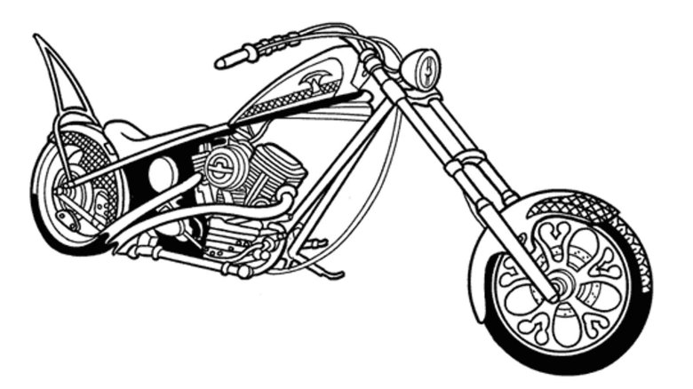 Мотоциклы раскраски для мальчиков