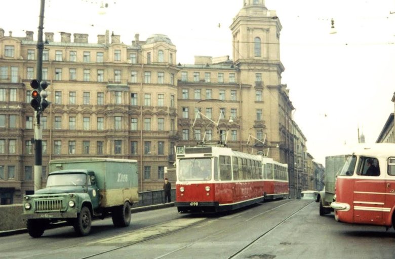 Трамвайный проспект ленинград в 1970