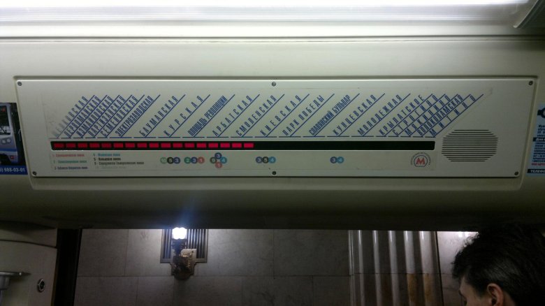 Наддверное табло 81-740