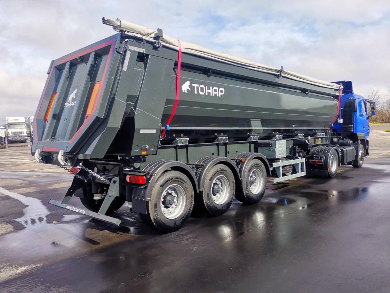 Самосвальный полуприцеп грюнвальд