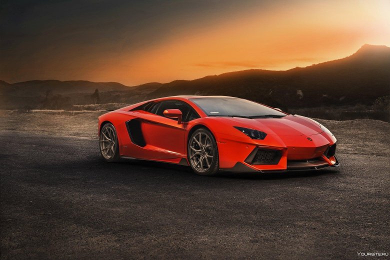 Суперкар lamborghini aventador