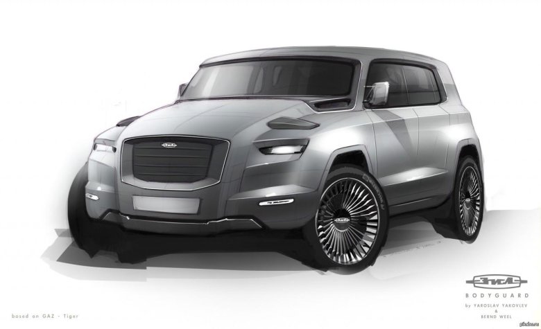 Концепт зил внедорожник