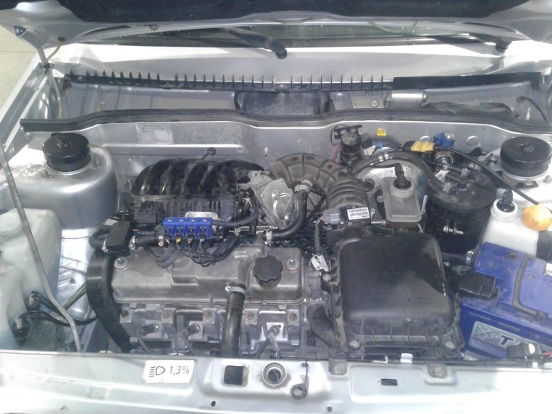 Моторный отсек ваз 2114 1.6 8кл