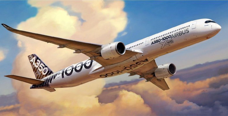 Модель сборная пассажирский авиалайнер аэробус а