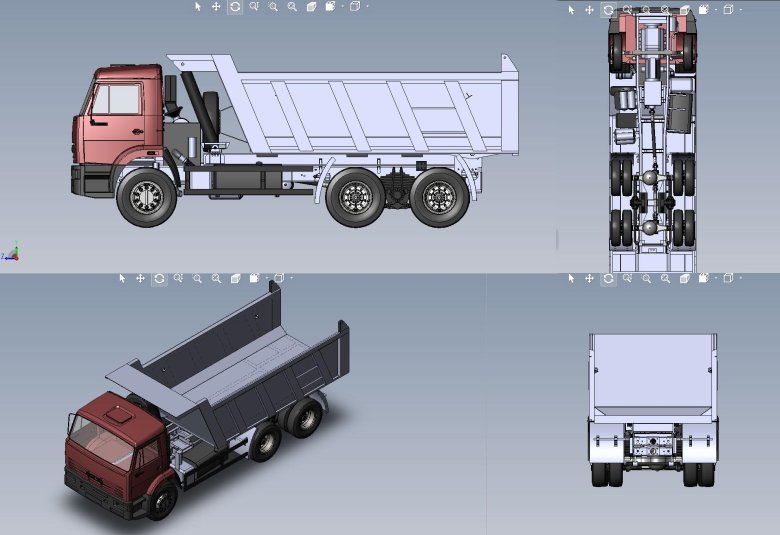 Камаз 5320 3d model