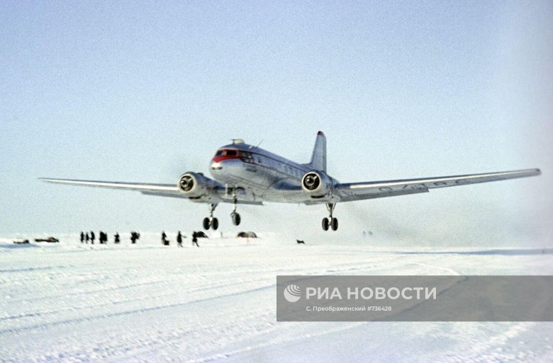 Самолёт ил-14 полярной авиации