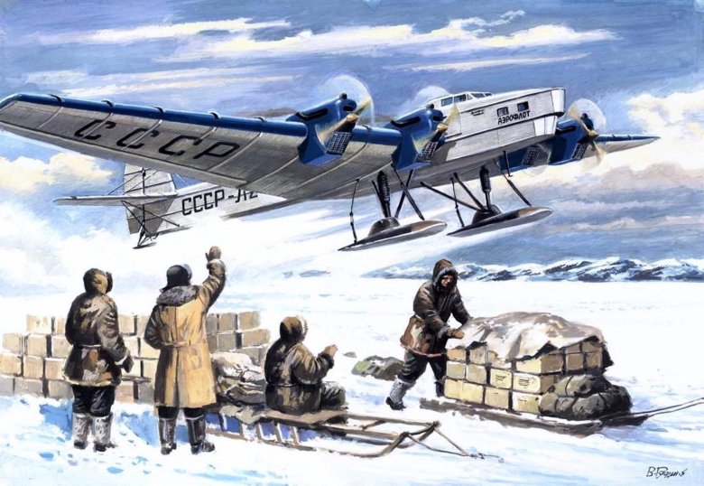 Спасение челюскинцев 1934 летчики