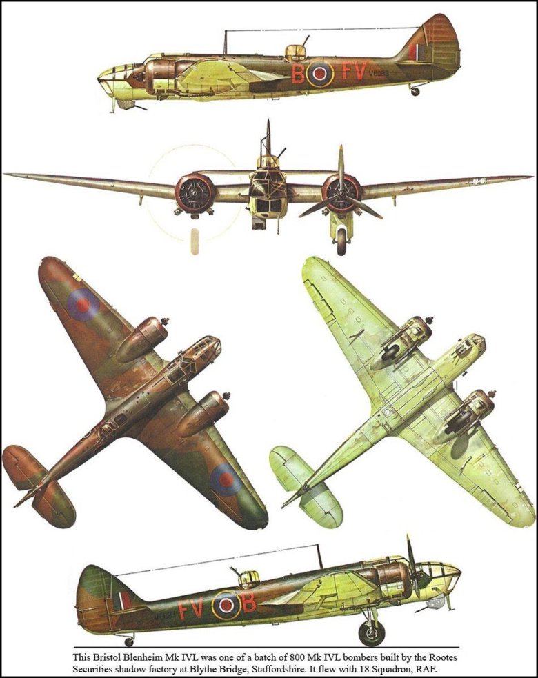 Bristol blenheim самолет