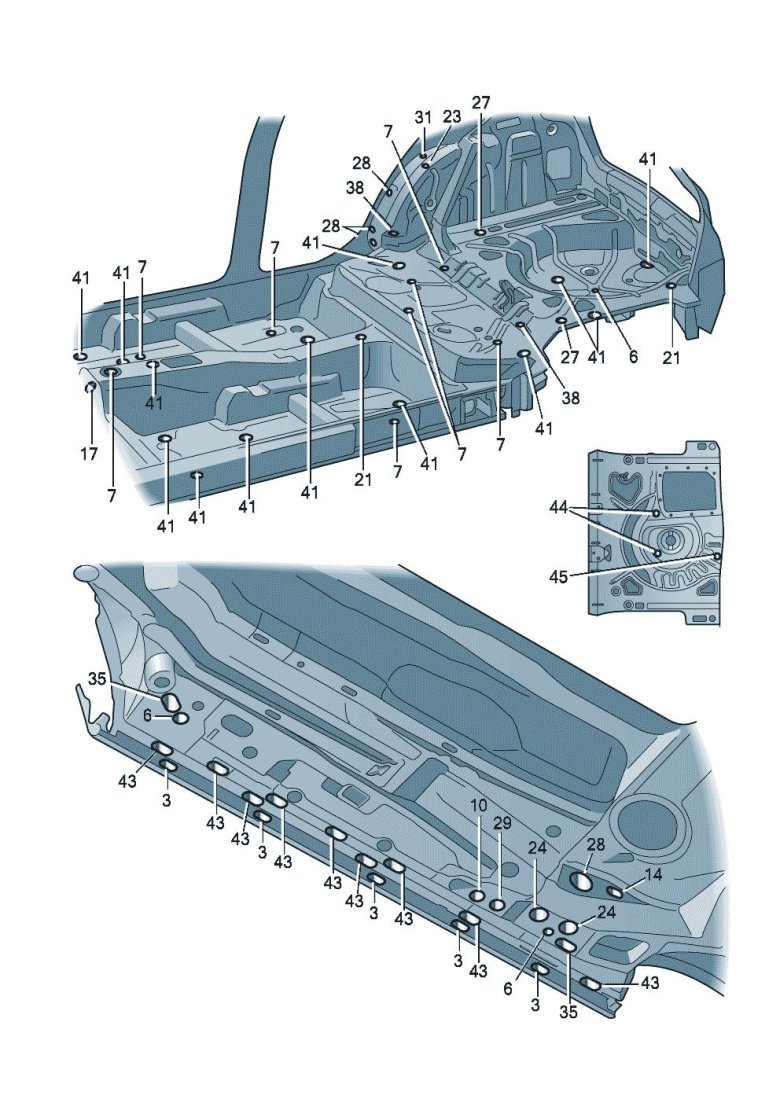 Заглушка шкода октавия днища