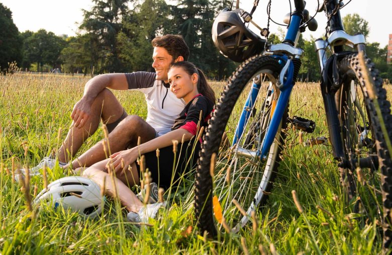 Велосипед на природе