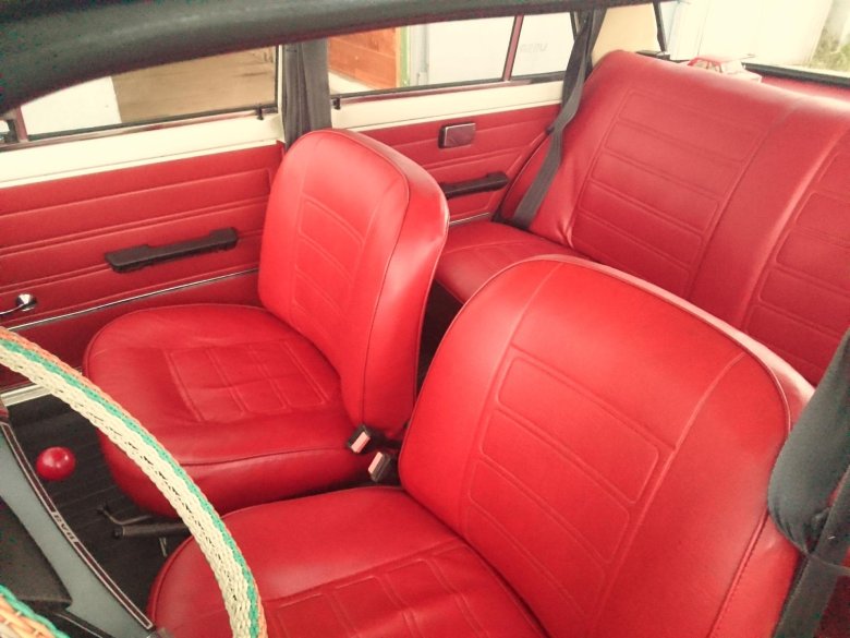 Красный салон ваз 2106