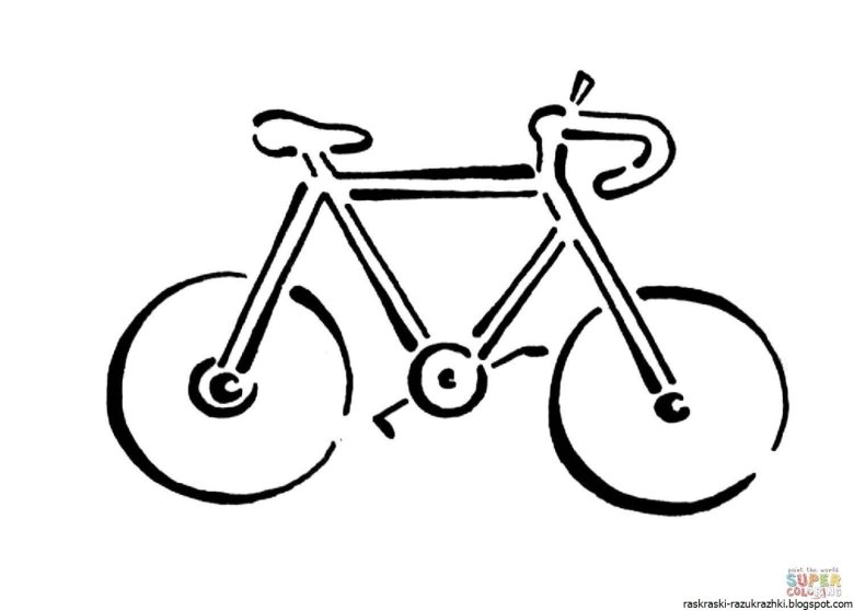 Велосипед карандашом