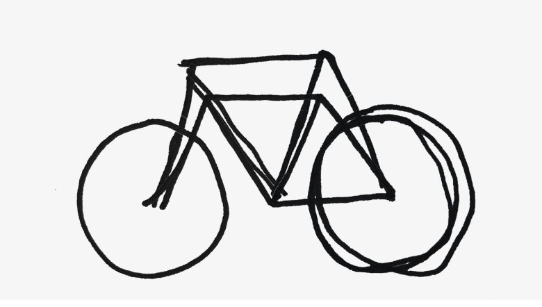 Рисовать велосипед