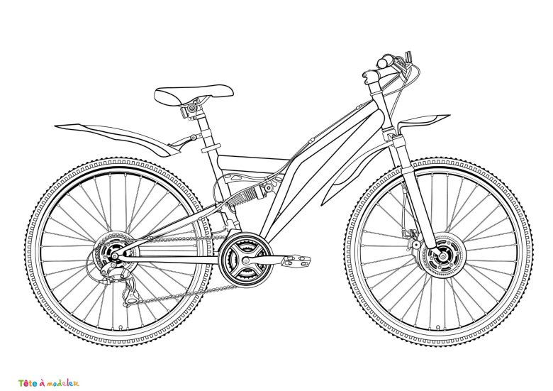 Велосипед раскраска