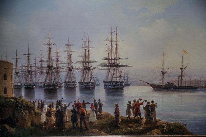Айвазовский русская эскадра на севастопольском рейде 1846