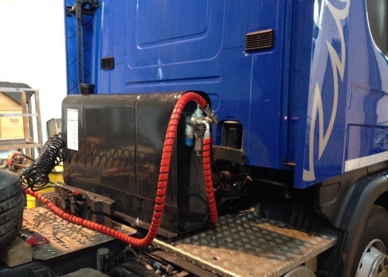 Гидрофикация седельного тягача маз