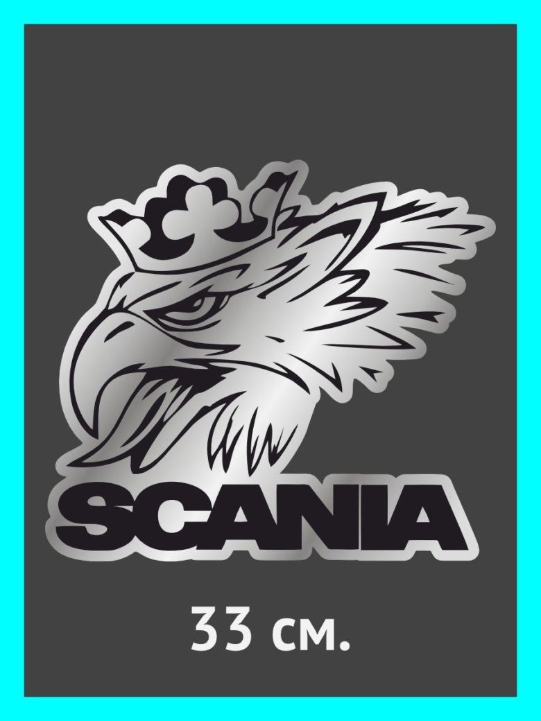 Наклейка скания вектор