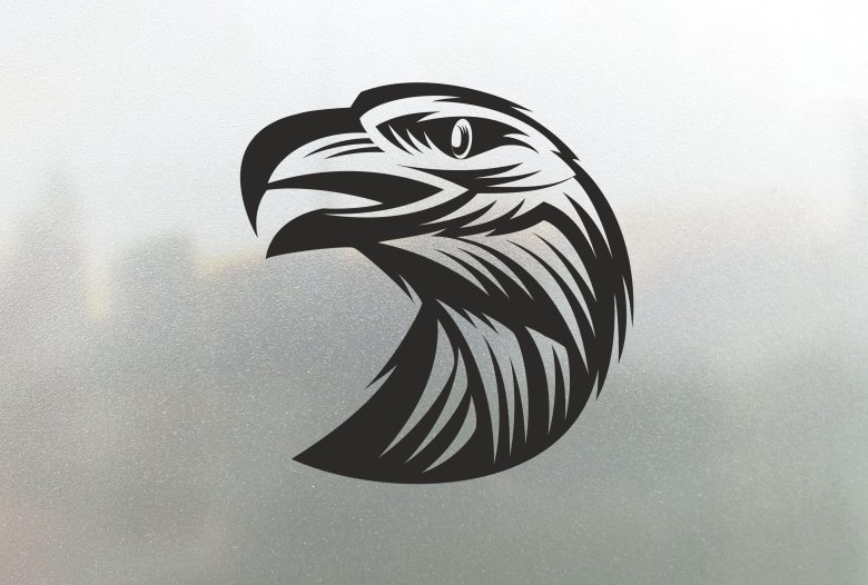 Наклейка на авто орел