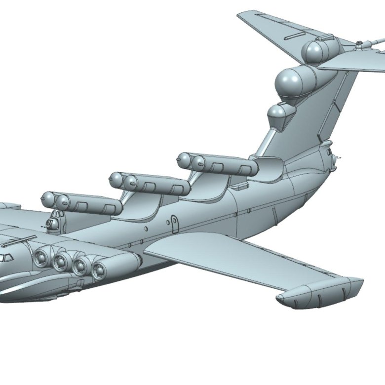 Сборная модель экраноплана лунь