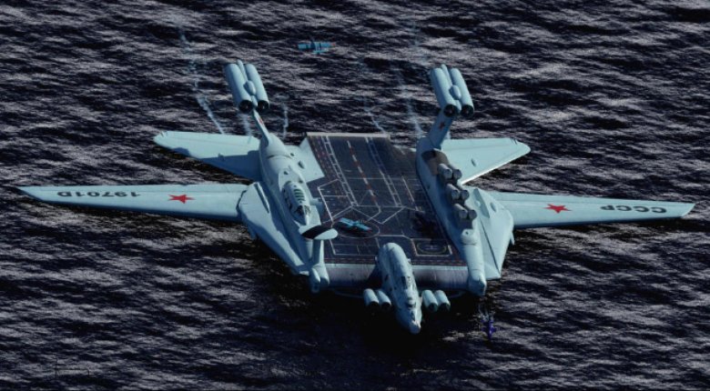 Авианесущий экраноплан а-2000