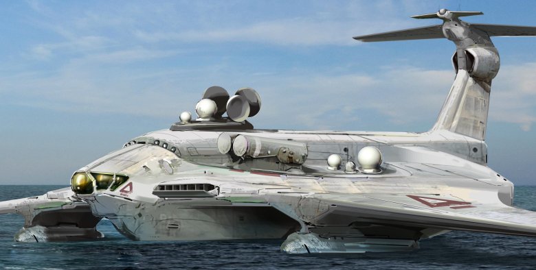 Каспийский монстр экраноплан лунь