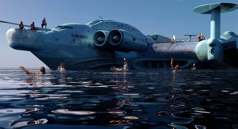 Экраноплан каспийский монстр