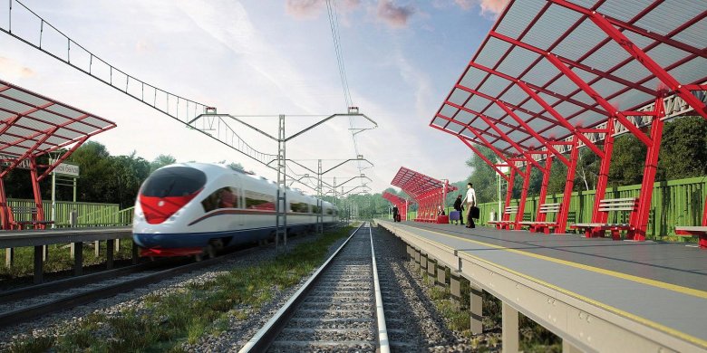 Высокоскоростной поезд сапсан