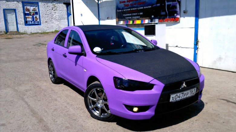 Mitsubishi lancer 10 purple