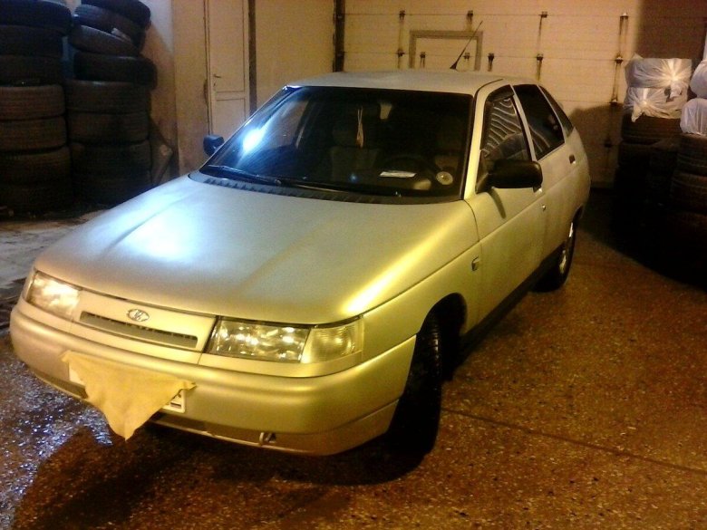 Ваз 2112 серебристо желтый