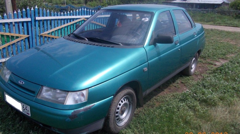 Ваз 2110 сине-зелёный 1999