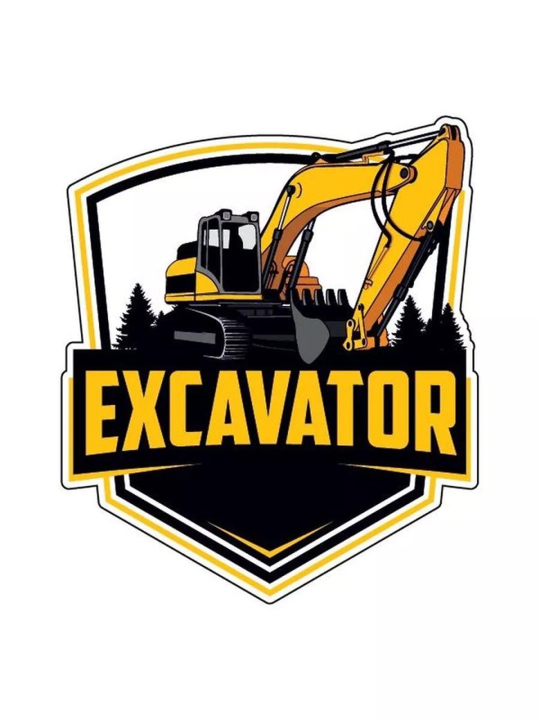 Наклейка на экскаватор
