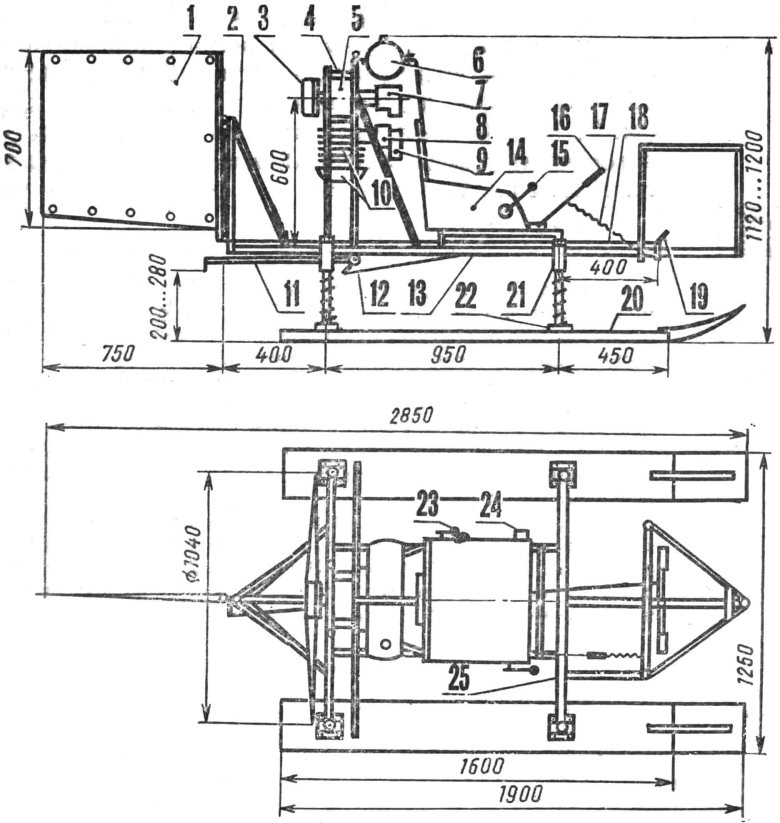 Аэросани моделист