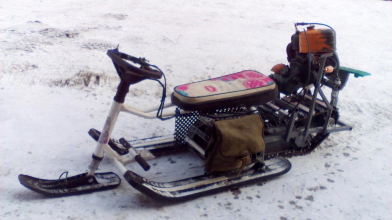 Снегоход из бензопилы штиль 180