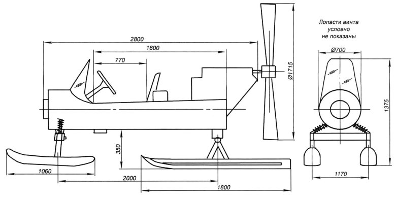Аэросани моделист