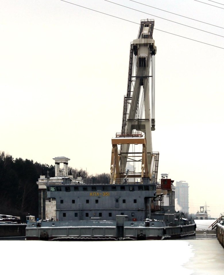 Плавучий кран кпл-351
