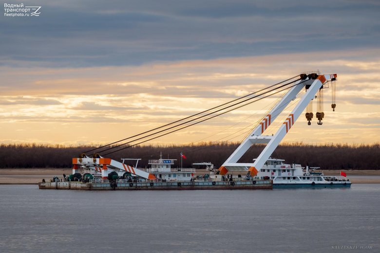 Плавучий кран ганц 16 т