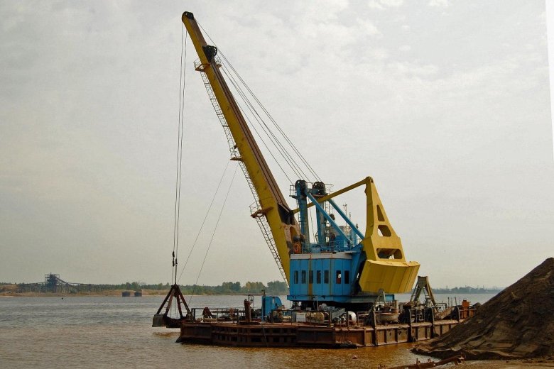 Плавучий кран ганц 16 т