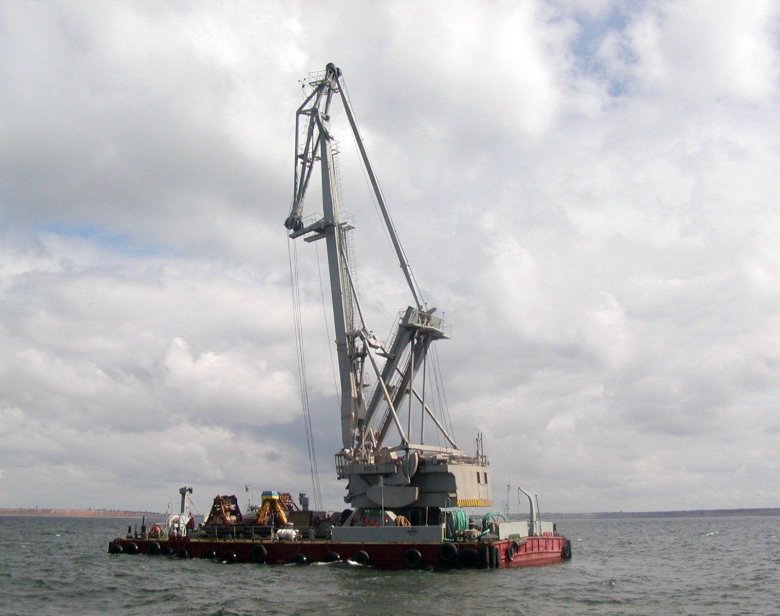 Плавучий кран ганц 16 т